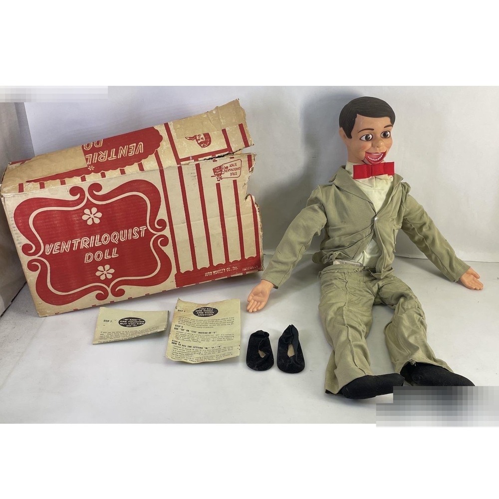 Vintage Danny O'Day Ventriloquist Doll Juro Novelty Co with Box & Instructions